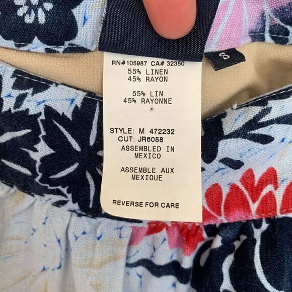 ROXY vintage floral linen blend two piece skirt set - Picture 5 of 13